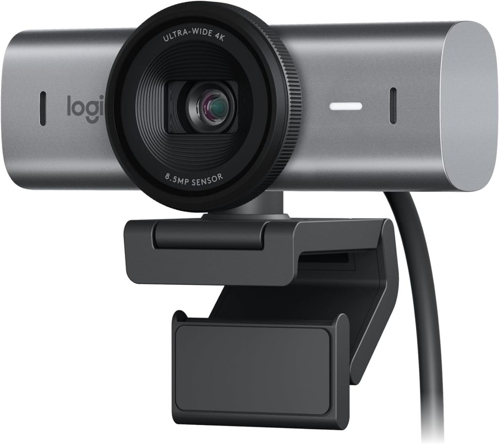 Logitech MX Brio Ultra HD 4K Collaboration, Streaming Webcam